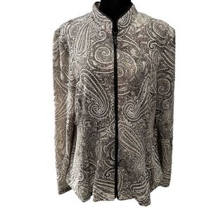 VINTAGE CRYSTAL-EMBELLISHED PAISLEY JACKET